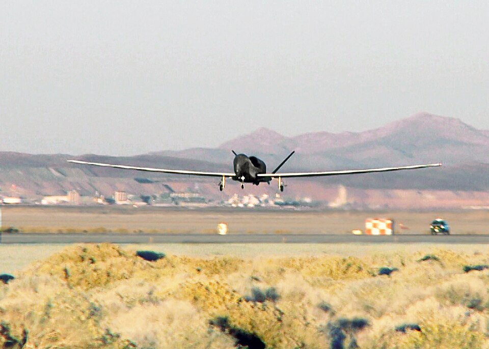 A US Air Force RQ-4 Global Hawk in flight