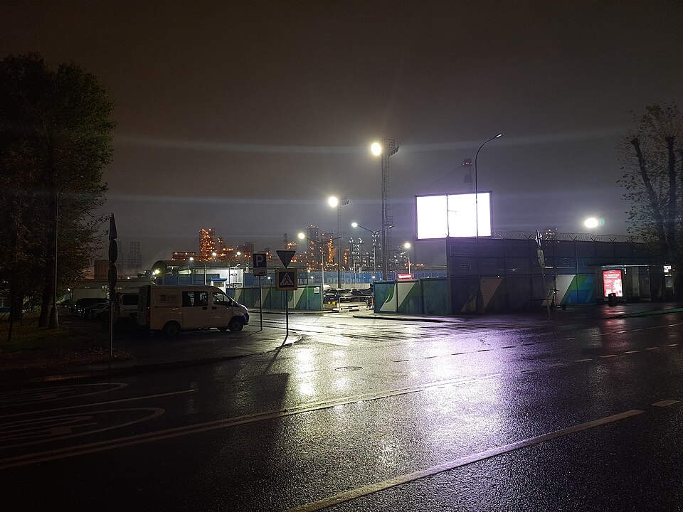 The Moscow Oil Refinery seen from a distance
